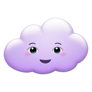 dream cloud with a light Purple Heart in it  sticker