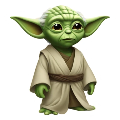 Yoda on the beach  sticker