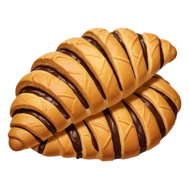 Chocolate crossaint sticker