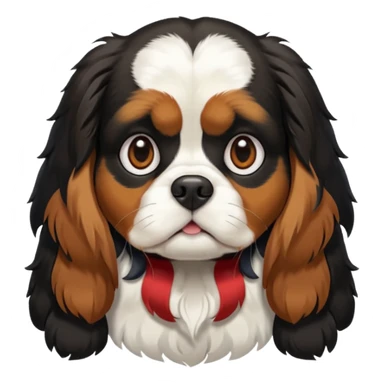 Chienne King charles sticker
