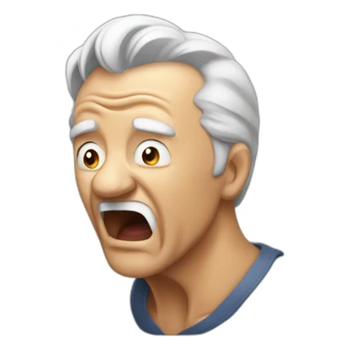 old man yelling at old man sticker