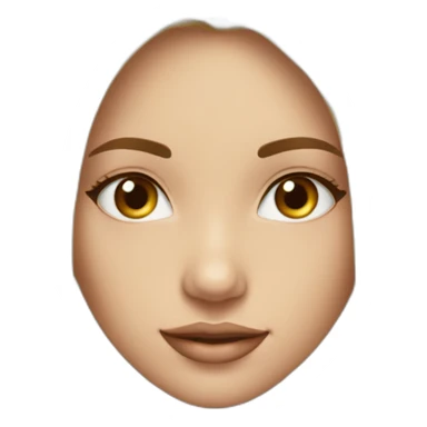 Fille blonde cheveux long lisse yeux marrons  sticker