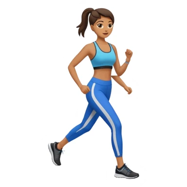 women walking full body workout clothes sticker