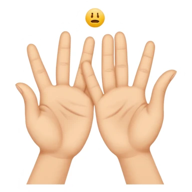 Due mani in posizione di mudra, posizione del potere sticker