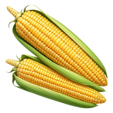 corn on the cob, minimal, simple, clear sticker