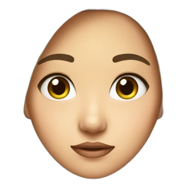 Side eye OK asian girl face sticker
