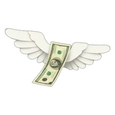 money flying sticker