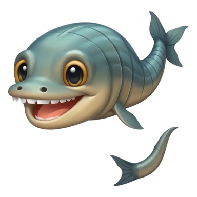 eel with a big grin sticker