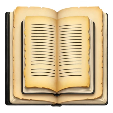 BLACK AND WHITE WRITTEN PAPER BOOK sticker