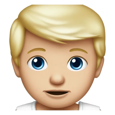 baby Donald Trump  with blue eyes  sticker