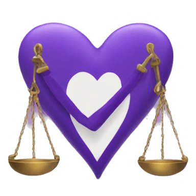 libra heart sticker
