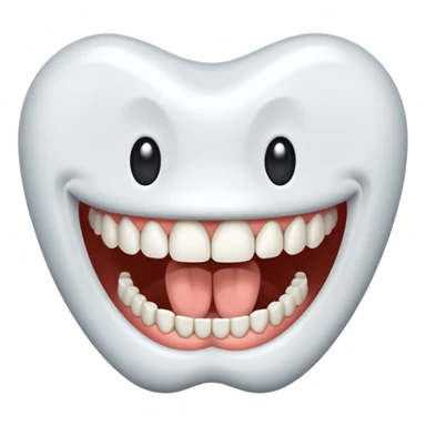 Make the canine teeth longer sticker