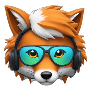 fox gamer sticker