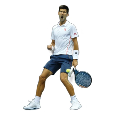 Djokovic ganando Australia Open sticker