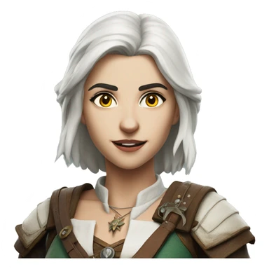 Ciri from the witcher sticker