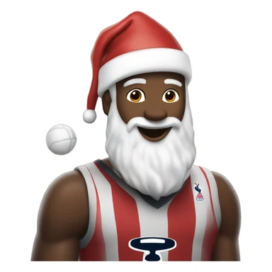 Spurs with Santa  sticker