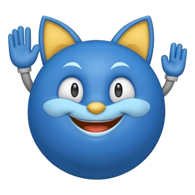 Wolt delivery comany mascot as emoji sticker