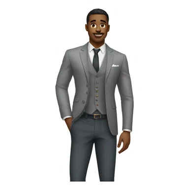 Stylish rich nice physique man sticker