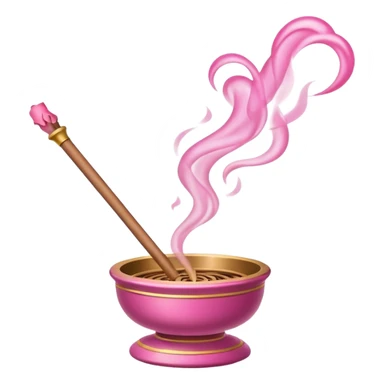 incense pink sticker