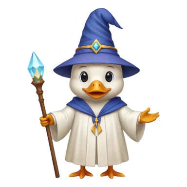Wizard duck emoji sticker