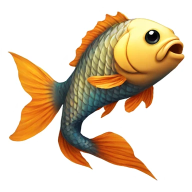 Coy fish sticker