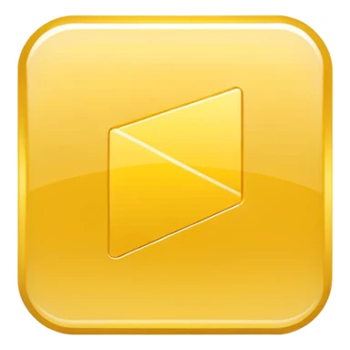 single yellow video play button on white square, minimal flat design, isolated, no text, no watermark --ar 1:1 --v 6
 sticker