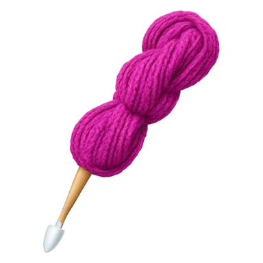 Crochet hook and yarn sticker