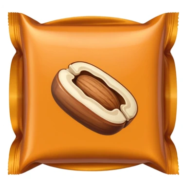 one nut candy in a colored wrapper sticker