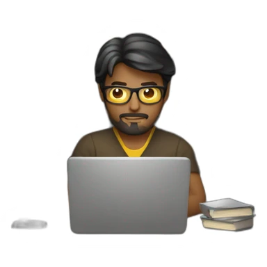 programmer-dark-library-behind-lamps sticker