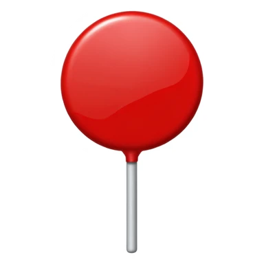 single color roind lollipop sticker