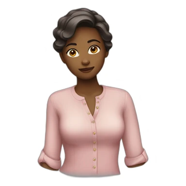 Girl wearing blouse  sticker