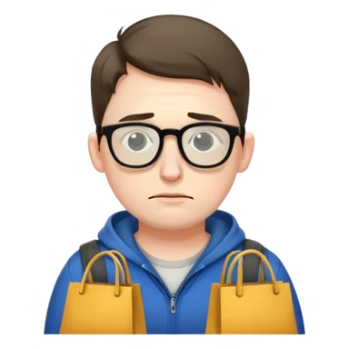 programmer with bags under his eyes sticker