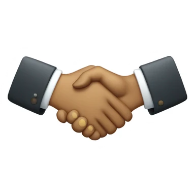 crossed out shaking hands sticker