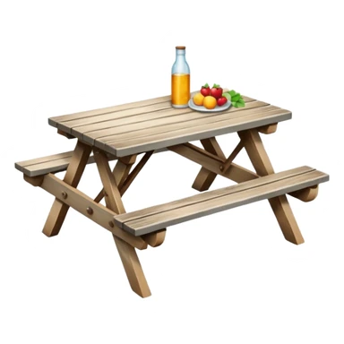 table of picnic sticker