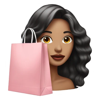 Light pink Sephora shopping bag sticker