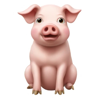 Pig saying “brother may I have some oats” sticker