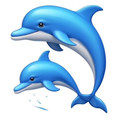 emoji style photo frame shaped like a dolphin sticker