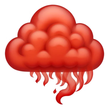 red smoke swirl   sticker