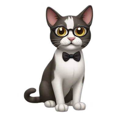 groucho cat sticker