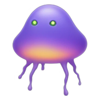 mystical blob with legs sticker