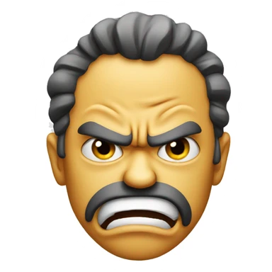 very angry emoji face  sticker