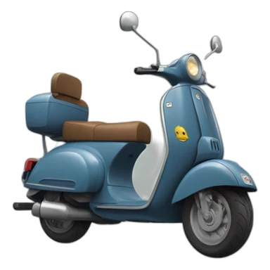 Francois holande sur un scooter sticker