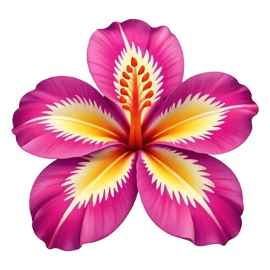Hawaiian flower sticker