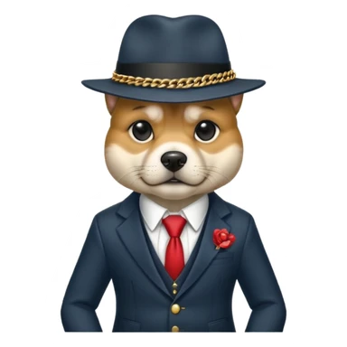 Gangster dog sticker