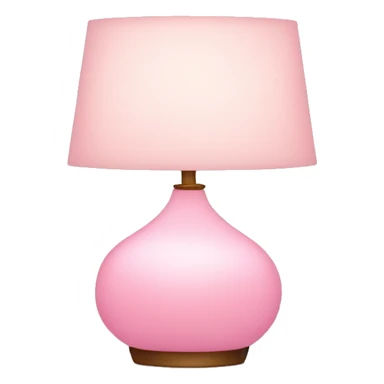 Soft pink lamp sticker