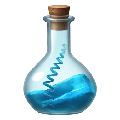 Vial with blue double helix inside from resident evil  sticker
