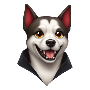 Dog vampire  sticker