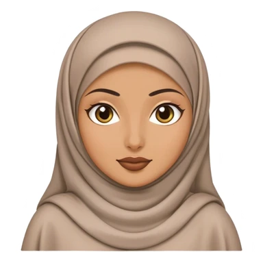 abaya avec hijab sticker