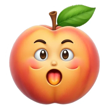 peach vomiting sticker