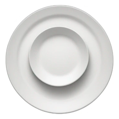 a empty plate with divided in 3 sticker